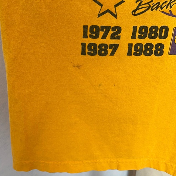 2001 World Champion LA Lakers Back to Back T-Shirt - Picture 11 of 12